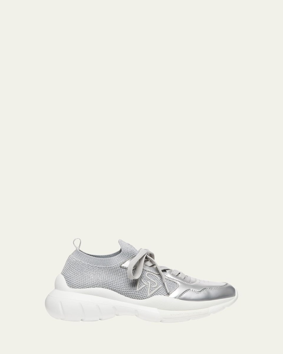 5050 Metallic Knit Low-Top Sneakers